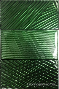 Стекло Mix Nature Green (1шт - 3 чипа) | 7,5x45