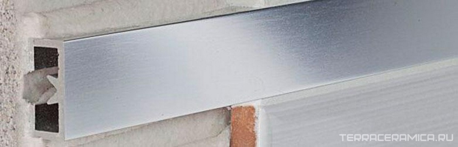 LDB/15 Алюминевый декоративный профиль silver bright polished 1.5x270