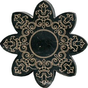 Тозетка Negro Marquina Primera Marbl Tile № -3 золото (n048405) |10х10