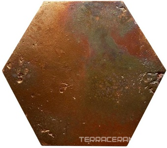 Hexagon cliff cobre | 14x16x0,7