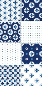 Комплект (8 шт.20х20) декоров Morocco для коллекции Капри | 40х80