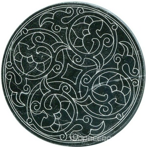 Тозетка Negro Marquina Primera Marbl Tile № -6 серебро (n048405) |10х10