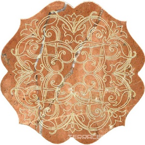 Тозетка Rojo Alicante Primera Marbl Tile № -1 золото (n048413) |10х10
