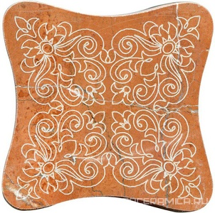 Тозетка Rojo Alicante Primera Marbl Tile № -8 серебро (n048413) |10х10