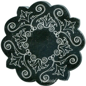 Тозетка Negro Marquina Primera Marbl Tile № -5 серебро (n048405) |10х10