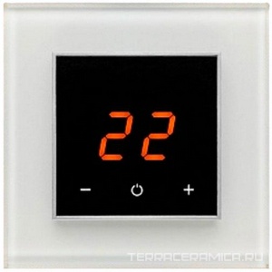 Терморегулятор сенс.AURA ORTO 9003 White Classic (черно-белый квадр.) ZZ