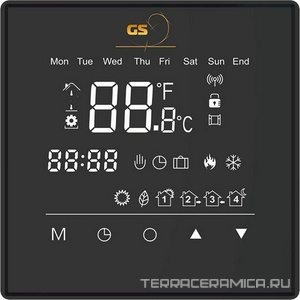 Терморегулятор прогр. с wi-fi  GS Element черный