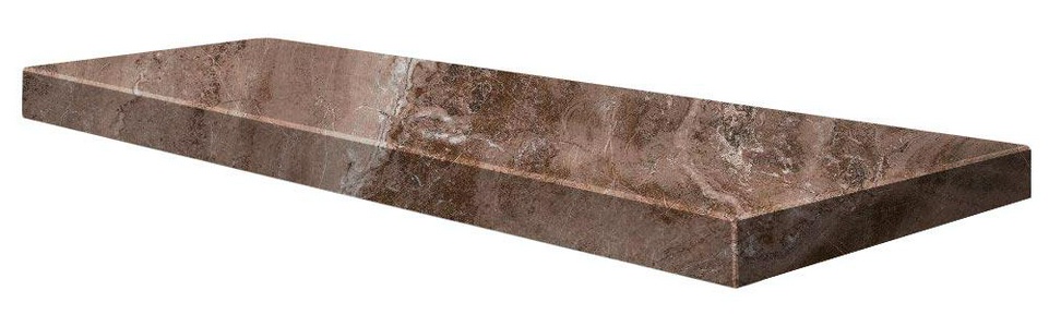 Ступень Евро Правая Керамогранит Лава коричневый темн. AntiSlip (n059406)|30x45