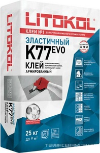 Клеевая смесь SuperFlex K77 серый 25 кг. ZZ
