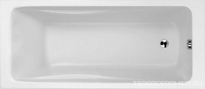 Акриловая ванна Odeon Up 170x75, прямоуг. (БЕЗ каркаса, слива-перелива и панели) ZZ