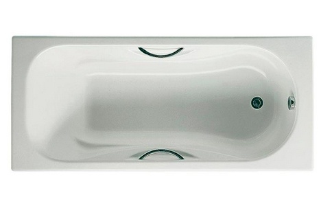 Ванна ROCA Malibu 150х75см чугунная, БЕЗ ножек, БЕЗ ручек
