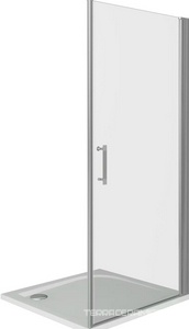 Дверь для душа распашная Good Door Mokka DR-100-C-WE, 1000хh1850 мм, стекло прозрач 5 мм. профиль хром, ZZ