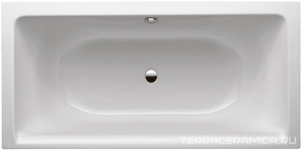 Ванна 190х90хh45(59)см, с шумоизоляцией, (БЕЗ ножек арт.B23-1500 и удлинённого слива-перелива), (цв.белый с антислип, с Glaze Plus), Bette Free ZZ