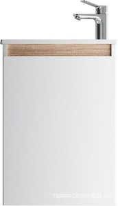 Тумба подвесная X-Joy, 45 см, ЛЕВАЯ, БЕЗ РАКОВИНЫ, 42.5x24.8x58 см, цв. белый глянец, ZZ