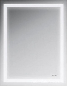Зеркало Gem, 55x70 см,с контурной Led-подсветкой, , ZZ