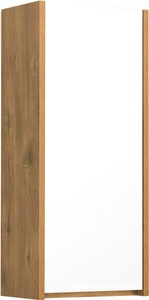 Полуколонна Сканди, 350x230x800mm, подвесной,  цв. белый глянец/ дуб рустикальный ZZ