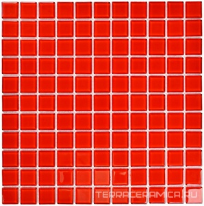 Red glass (25x25x4) ZZ 30x30
