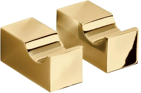 Набор из 2х одинарных крючков, (цв.золото), Corner ZZ
