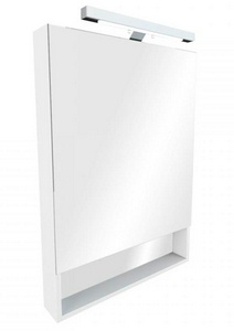 Зеркало GAP 80, 80*85*1,6 см, с подсветкой, цв. белый глянец ZZ