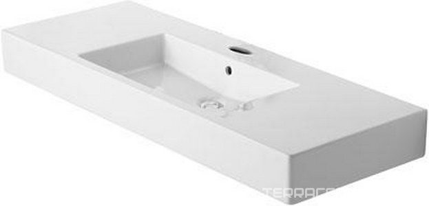 Раковина 125х49хh13см, с 1 отв. для смесителя, без крепл., Vero ZZ