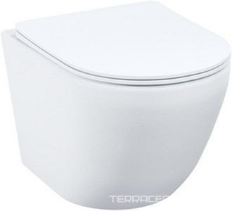 Унитаз подвесной безободковый BLQRDSEI25, 505х430х405 см, крышка-сиденье Soft Close и Easy Fix в комплекте, цв. белый ZZ
