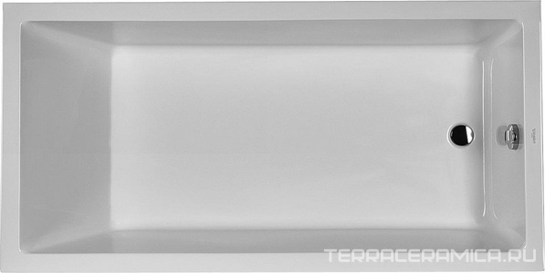 Ванна 1800х900хh485мм встраиваемая акриловая, без ножек и сифона, Starck X ZZ
