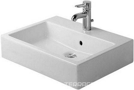 Раковина Vero 60x47 см, с 1 отв. под смеситель, с переливом, установка на столешницу, Design Variations ZZ