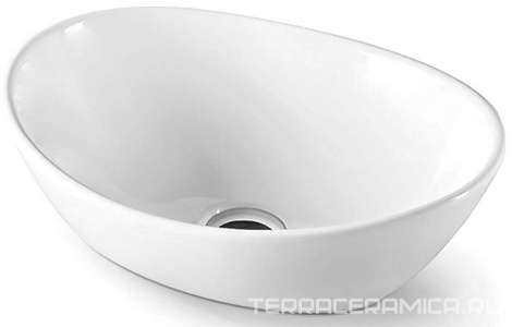 Раковина-чаша Ceramica Nova Element CN6016, 40,5x33 см, БЕЗ отверстия под смеситель, БЕЗ донного клапана, цв. белый, ZZ