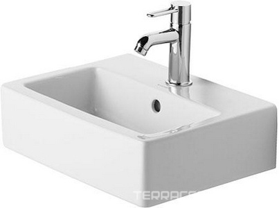 Умывальник 450х350мм, 1 отв. для смесителя  (с переливом), Vero ZZ