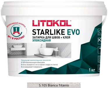 Затирка Starlike EVO BIANCO TITANIO S.105 1 кг. ZZ