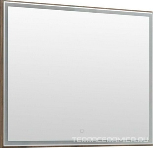 Зеркало Nova Lite 100 см LED, цвет дуб рустикальный ZZ