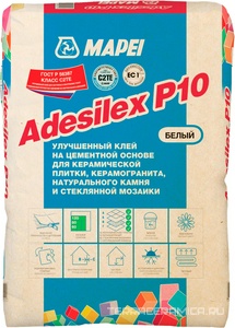 ADESILEX Р10 улучшенный белый клей на цементной основе (25 кг)