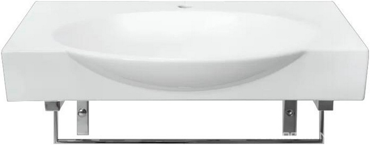 Раковина подвесная Sanita luxe Infinity76х45см на кронштейнах, БЕЗ донного клапана ZZ