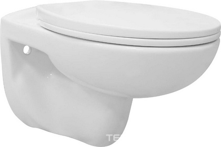 Унитаз подвесной Fredo 355х550х410 безободковый, с быстросъем. сиденье с микролифт в компл., цв. белый ZZ