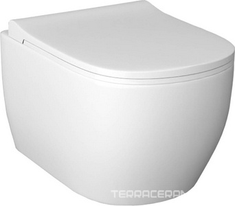 Унитаз подвесной Rondo безободковый с сиденьем микролифт в компл., 510x360x360 мм, белый ZZ