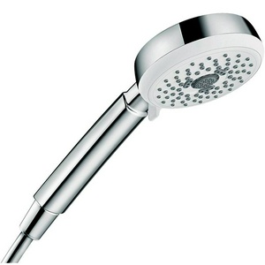 Душевая лейка, 3 типа струи, (цв.белый/хром), Crometta 100 Multi ZZ