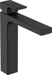 Смеситель для раковины, 190, с д/к, (цв.матовый черный), Vernis Shape