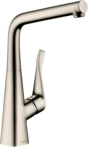 Смеситель для кухни, 320, 1jet, (цв.нерж.сталь), Metris M71 ZZ