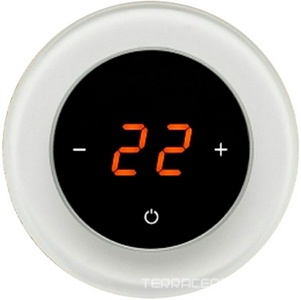Терморегулятор сенс.AURA RONDA 9003 White Classic  (черно-белый кругл.) ZZ