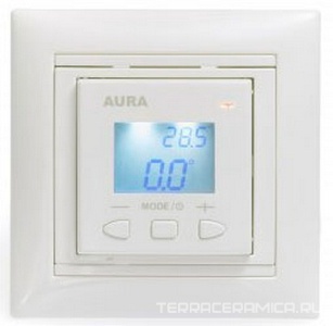 Терморегулятор электр. Aura LTC 070 белый (комплектуется рамкой из серии Valena Legrand Electric.) ZZ
