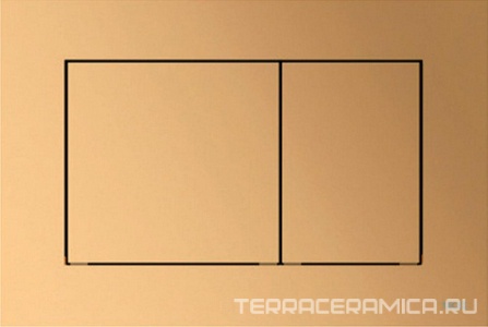Панель смыва с двумя клавишами (пластик цв. латунь металлик), TECEnow ZZ