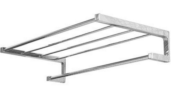 Полка металл. для полотенец 60х30хh11см, (цв.хром), Metric KL