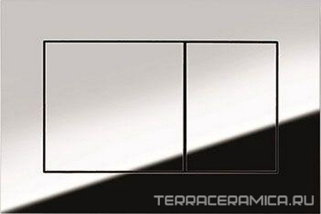 Панель смыва с двумя клавишами, (пластик цв. хром глянц.), TECEnow ZZ