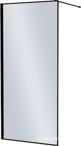 Душевая перегородка Iddis Slide SLi8BS1i23 Walk In 100*195, профиль черный, стекло прозрачное ZZ