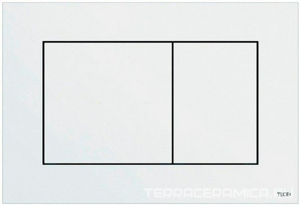 Панель смыва с двумя клавишами (пластик цв. белый глянц.), TECEnow ZZ