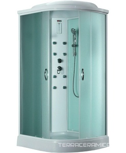 Душевая кабина Timo Eco TE-0702 L, 120*80*218 см, стекло матовое / текстурное, акриловый поддон 15 см, ZZ