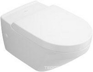 Сидение с крышкой для унитаза, плавное закрывание, шарниры хром (01 white), Lifetime ZZ