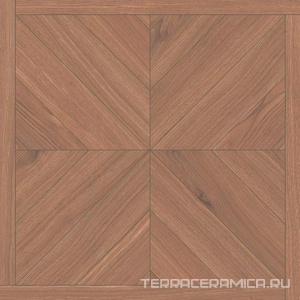 Альберони декор коричневый матовый обрезной 60x60
