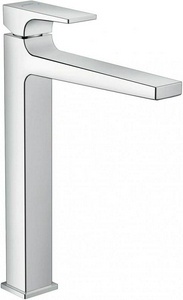 Смеситель для раковины, Высокий, 260, с д/к Push-Open, (цв.хром), Metropol