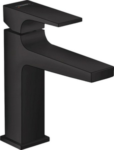 Смеситель для раковины, с клапаном Push-Open, (цв.черный матовый), Metropol ZZ